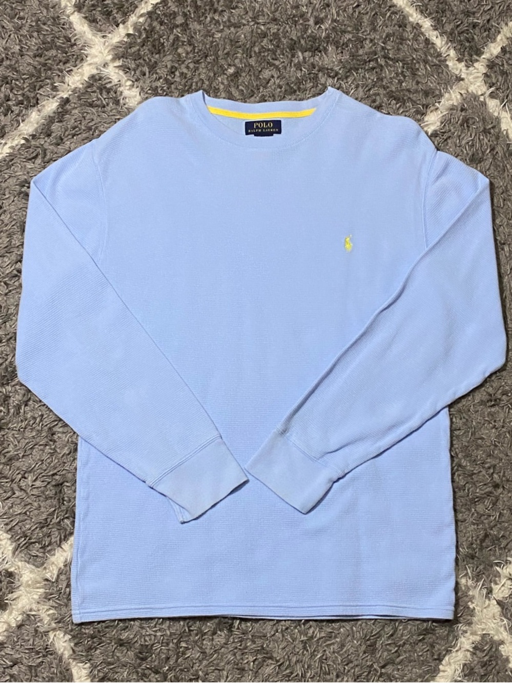 Vintage Ralph Lauren Polo Light Blue Crewneck Sweater Pony Logo